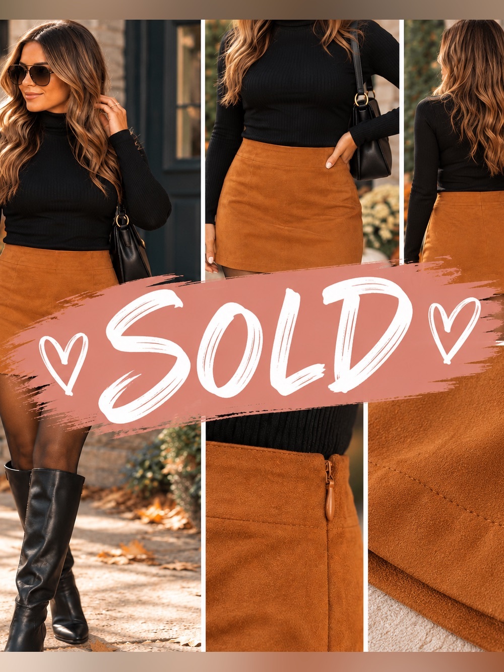 -SOLD-Express Mini Skirt in Brown Size 3/4 Like New
